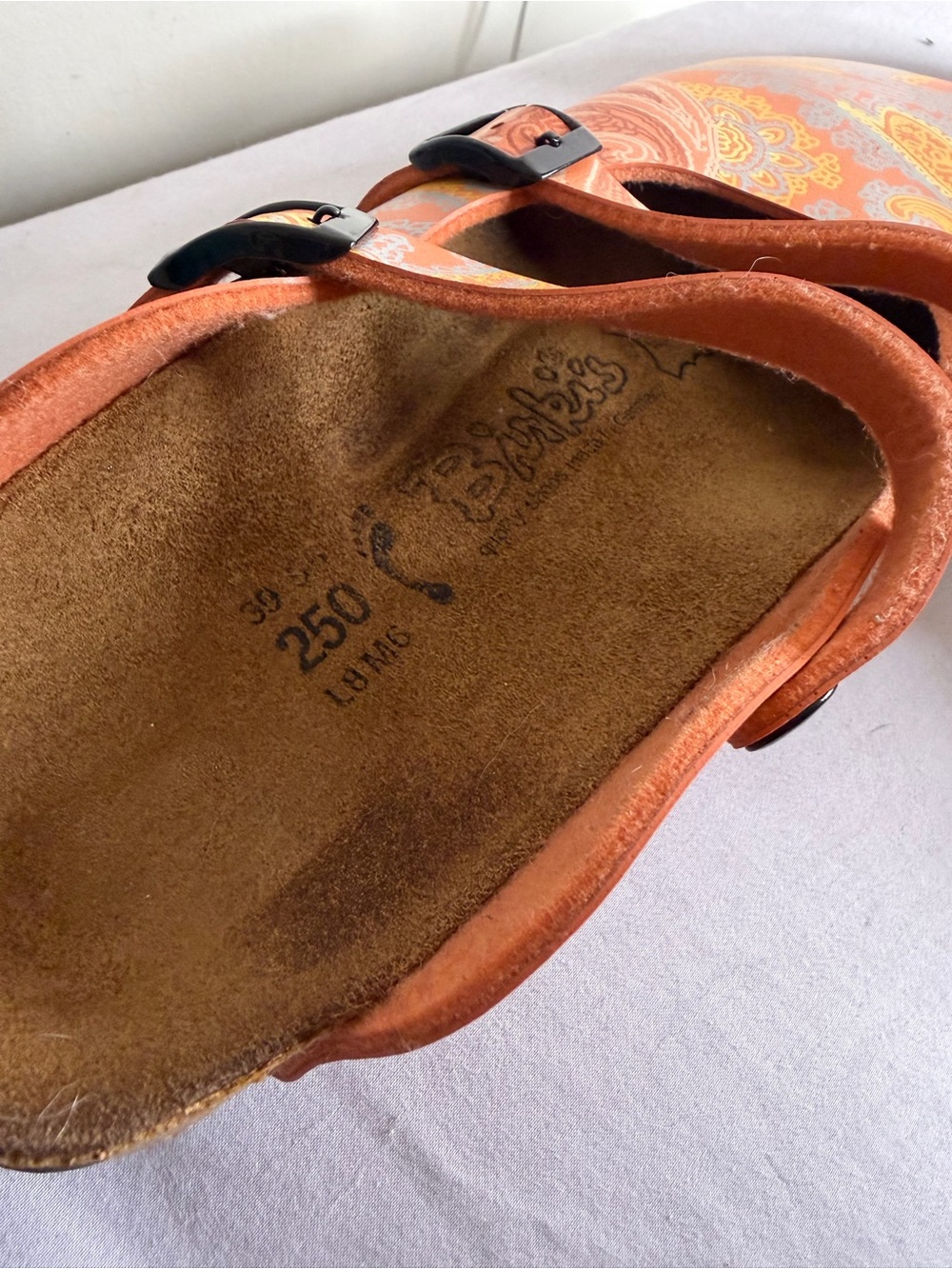 Vintage Birki’s Dorian Paisley Clogs size 39 - Picture 11 of 12